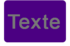 Mauvais contraste illustré par un texte gris sur fond violet